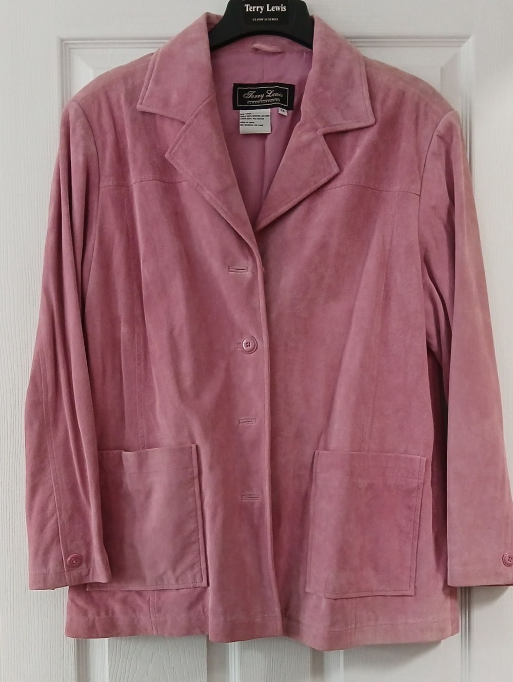 Women's Pink Suede Jacket